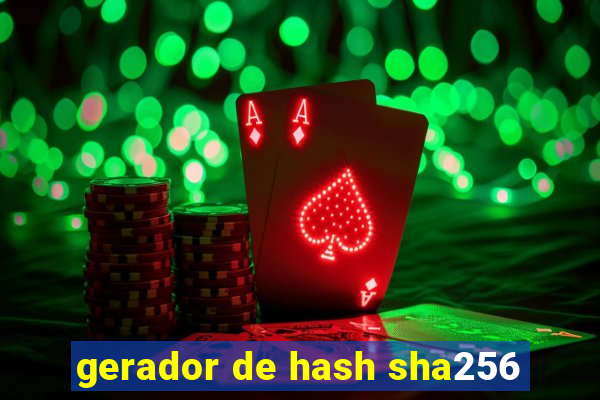 gerador de hash sha256